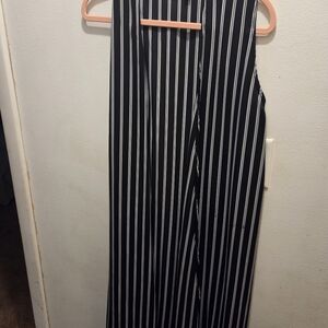 LuLaRoe Black and White Striped Cardigan